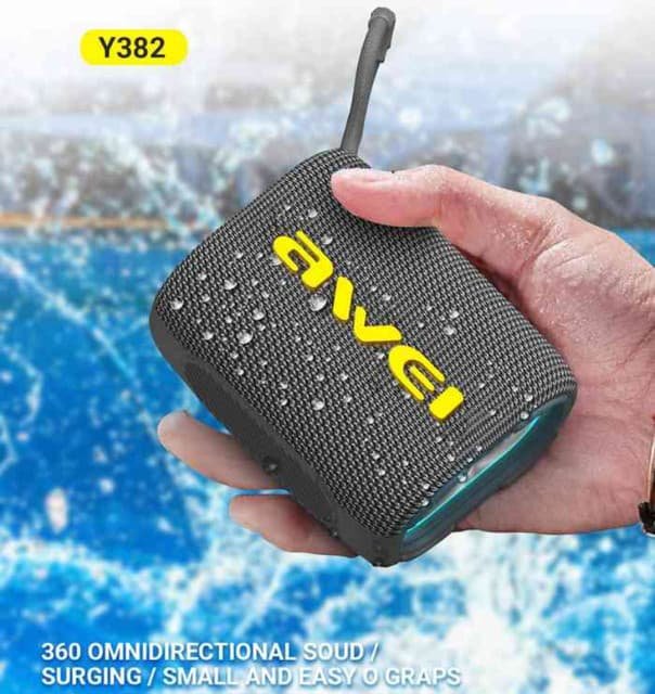 Awei Y382 Portable Bluetooth Speaker – IPX7 Waterproof